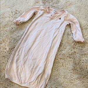 BabyGap Pink Striped Infant Gown Girls 3-6mo